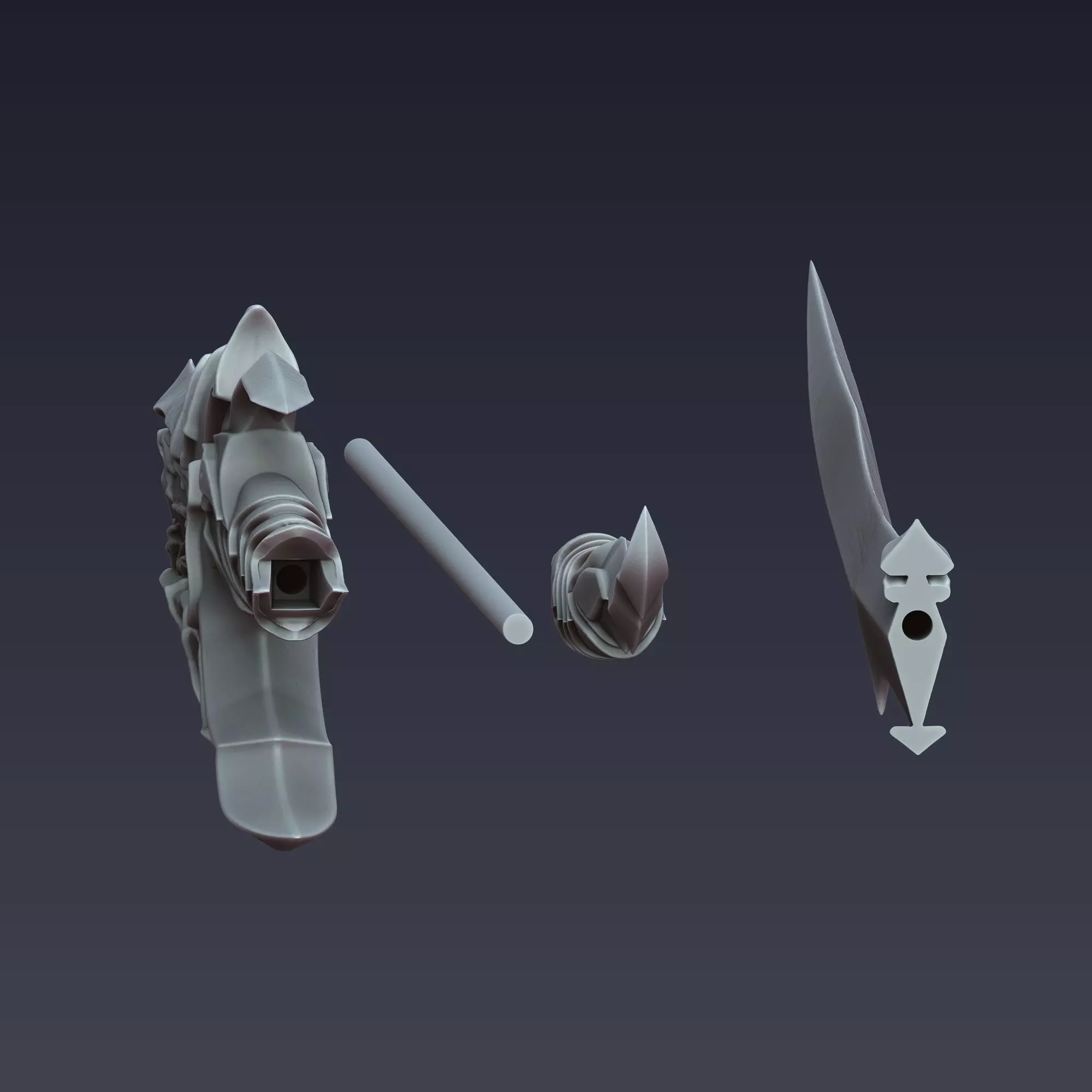 Kamish Dagger Solo Leveling 3D print model_5