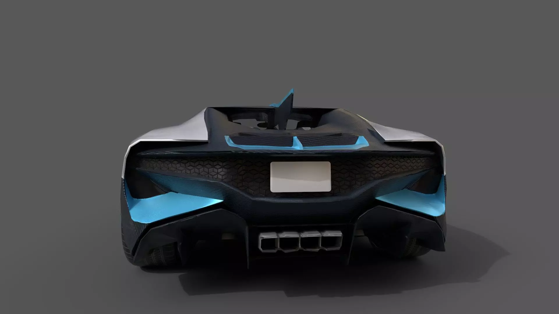 Realistic Car 2019 Bugatti Divo Low-poly 3D model_10