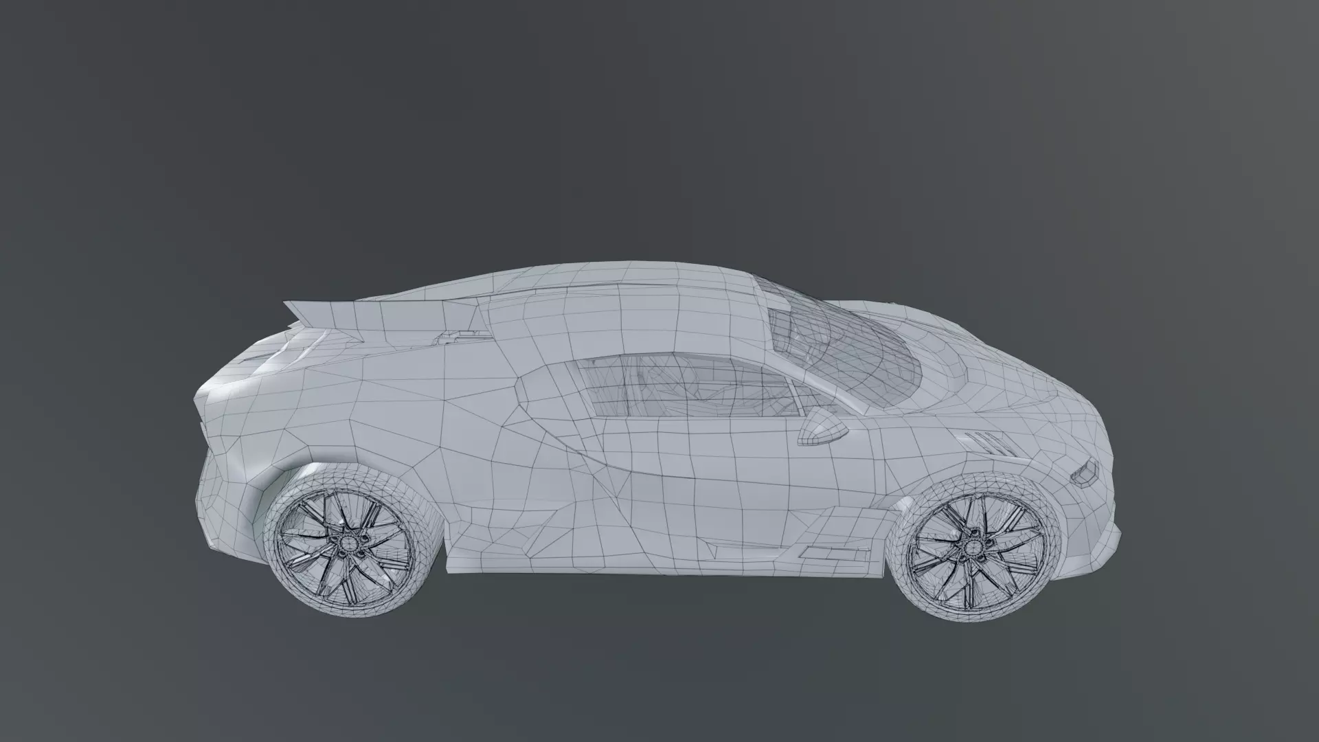 Realistic Car 2019 Bugatti Divo Low-poly 3D model_14