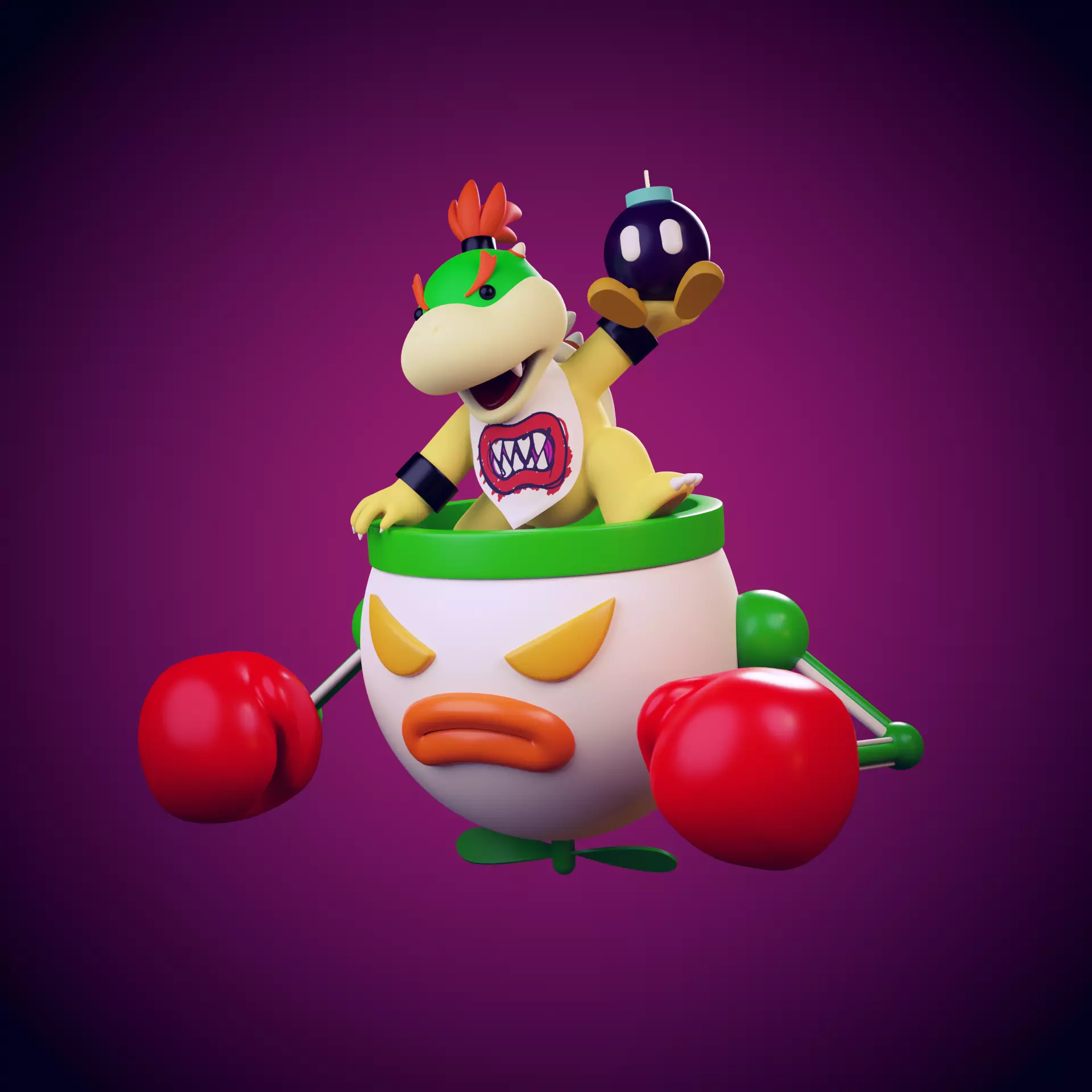 Bowser jr 3D Model 3D model