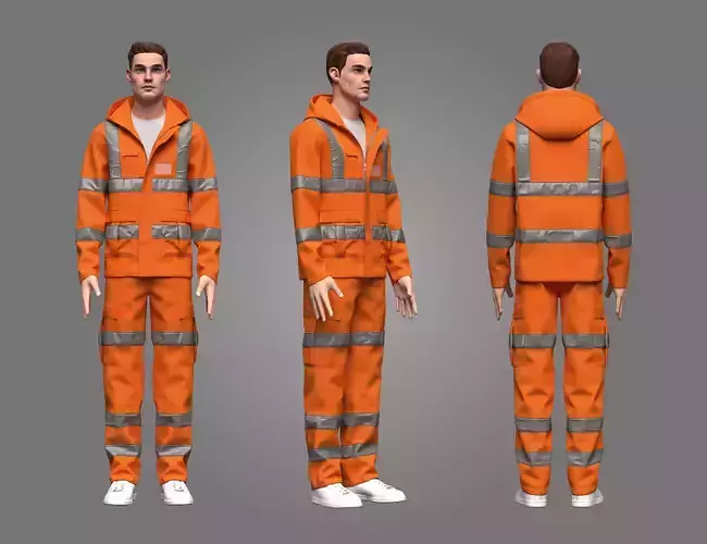 Safety Outfit 3d Model 3D model