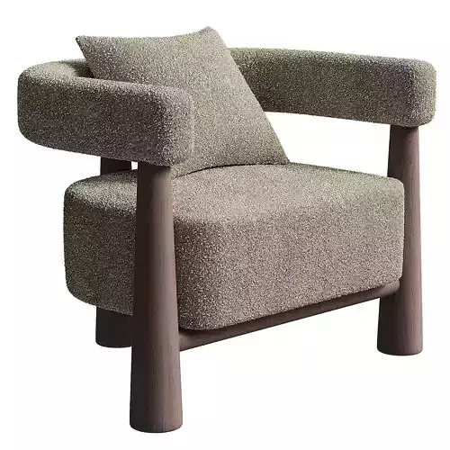 Contemporary Oair of Italian Armchair 