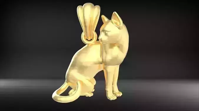 Cat Pendant  3D print model