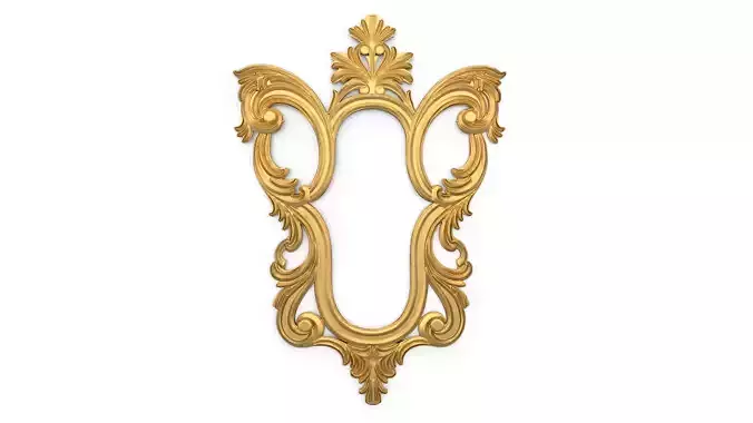 carved frame mirror cnc and 3d printing03