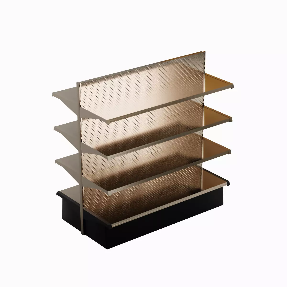 Double Sided Store Shelving 02 Low-poly 3D model_5