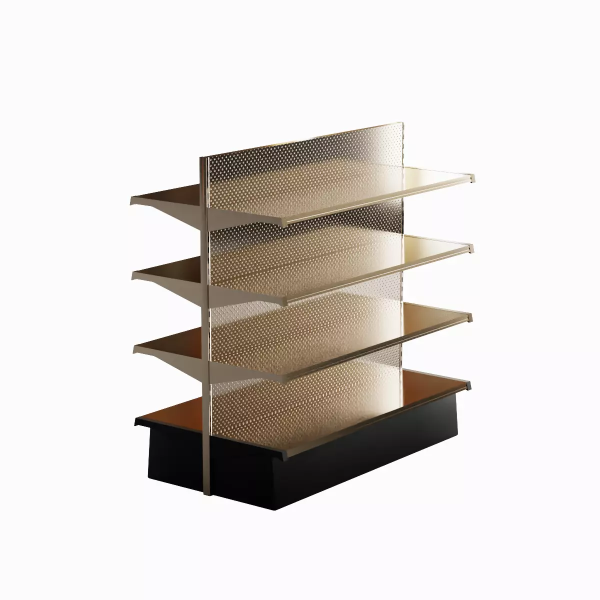 Double Sided Store Shelving 02 Low-poly 3D model_3