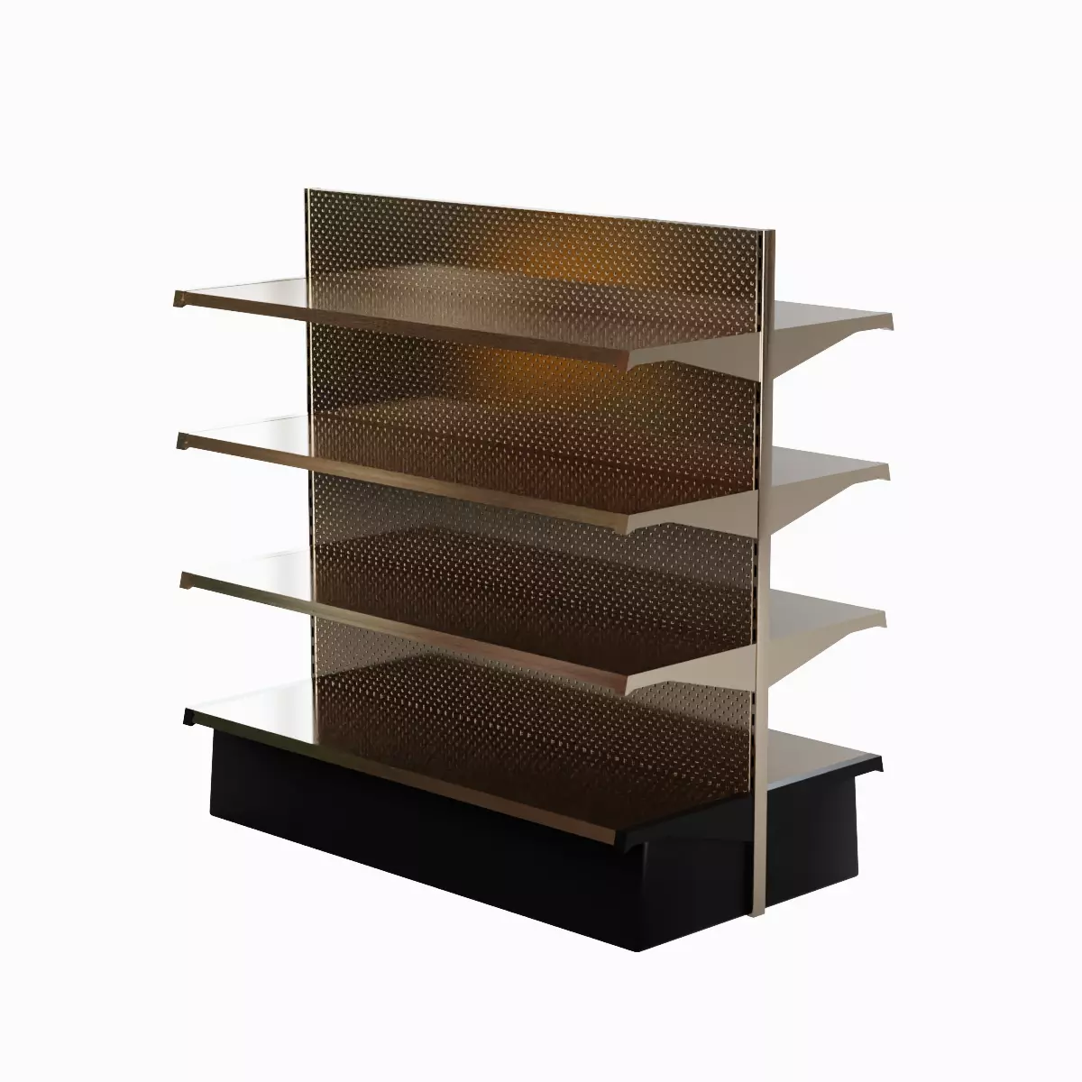 Double Sided Store Shelving 02 Low-poly 3D model_1