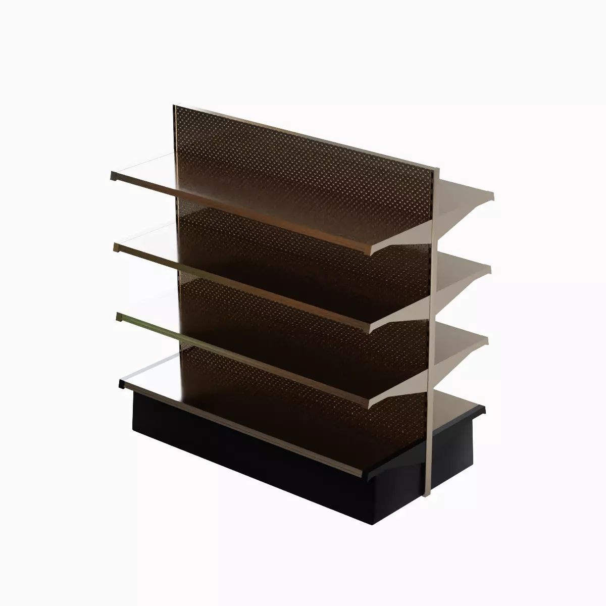 Double Sided Store Shelving 02 Low-poly 3D model_0