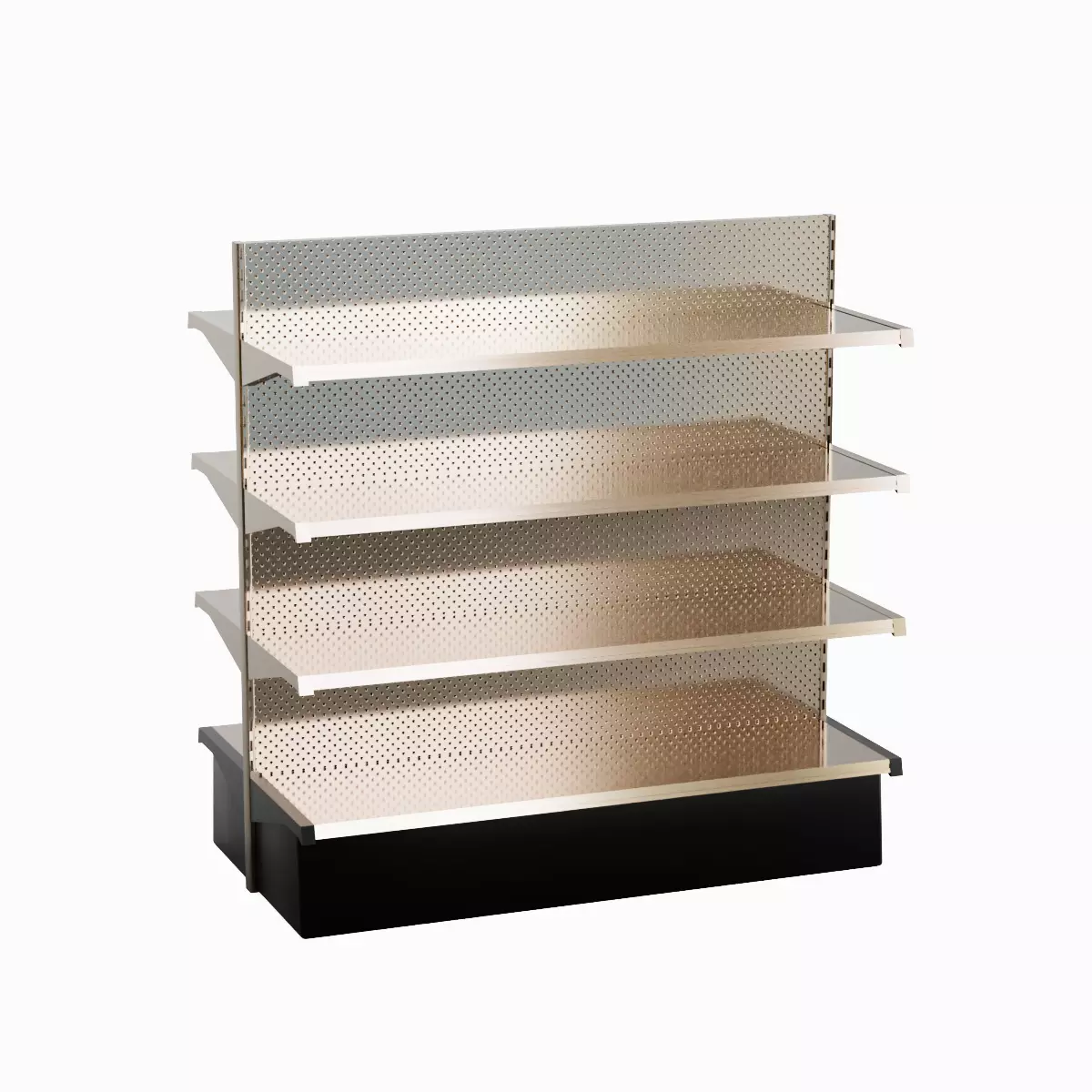 Double Sided Store Shelving 02 Low-poly 3D model_2