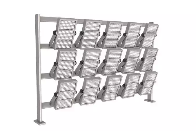 Stadium Lights Panel 3D model