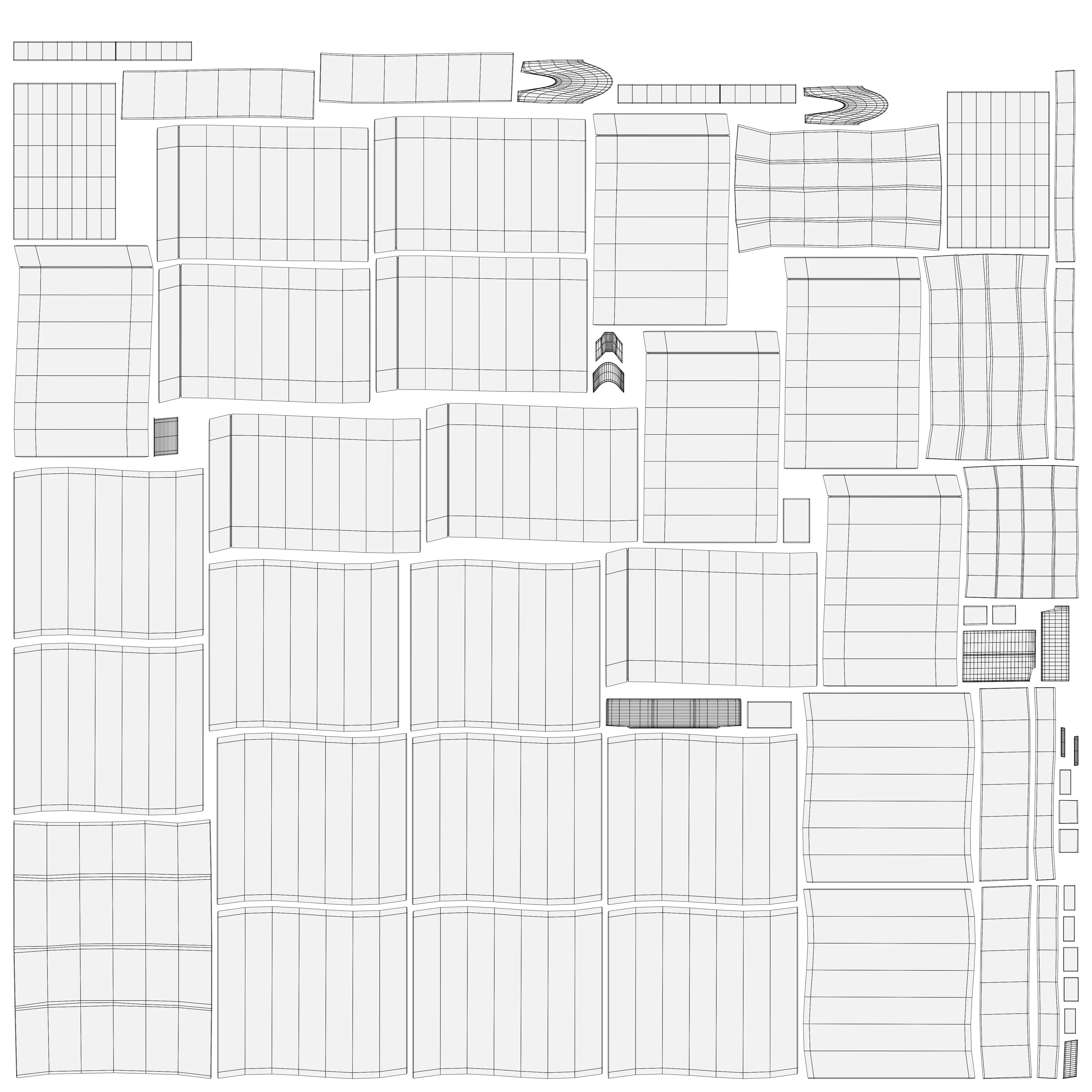 Realistic Wooden Folding Chair 3D Model High Quality Low-poly 3D model_5