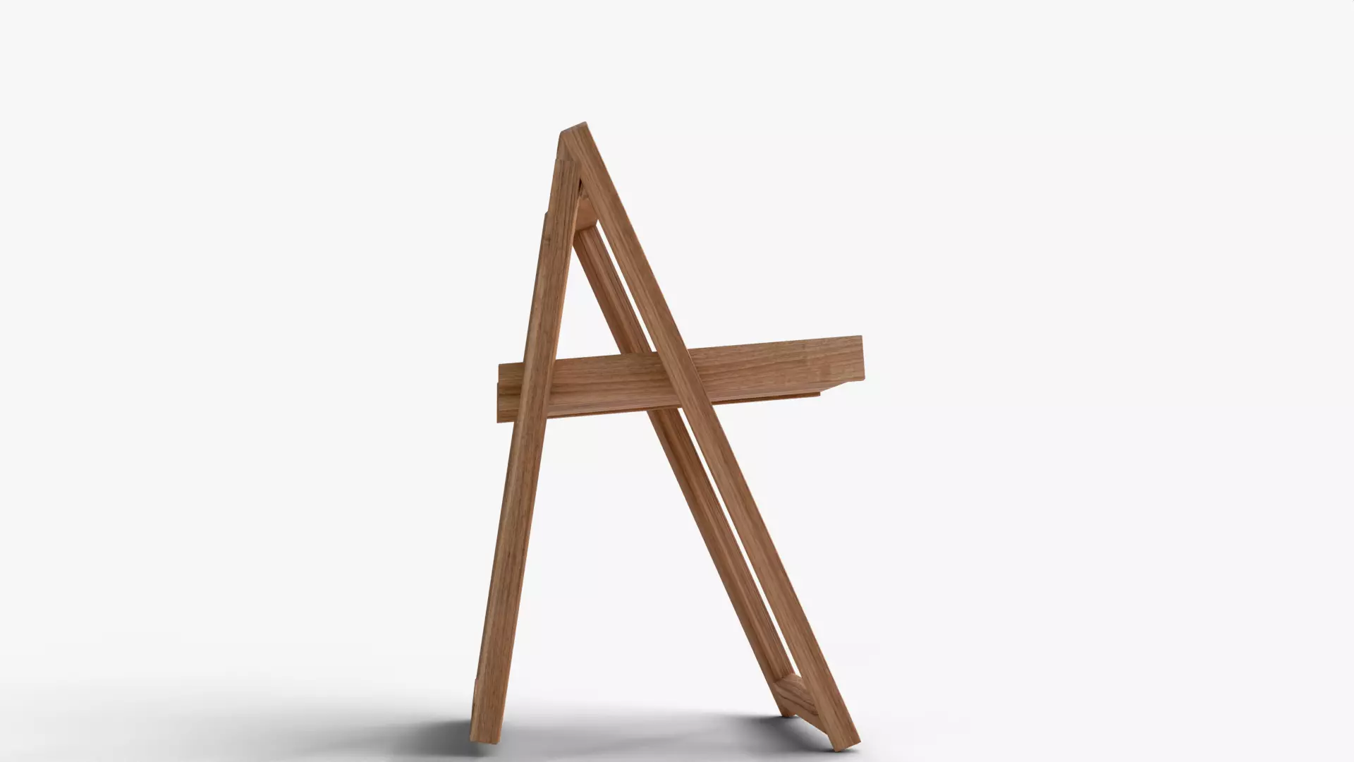 Realistic Wooden Folding Chair 3D Model High Quality Low-poly 3D model_10