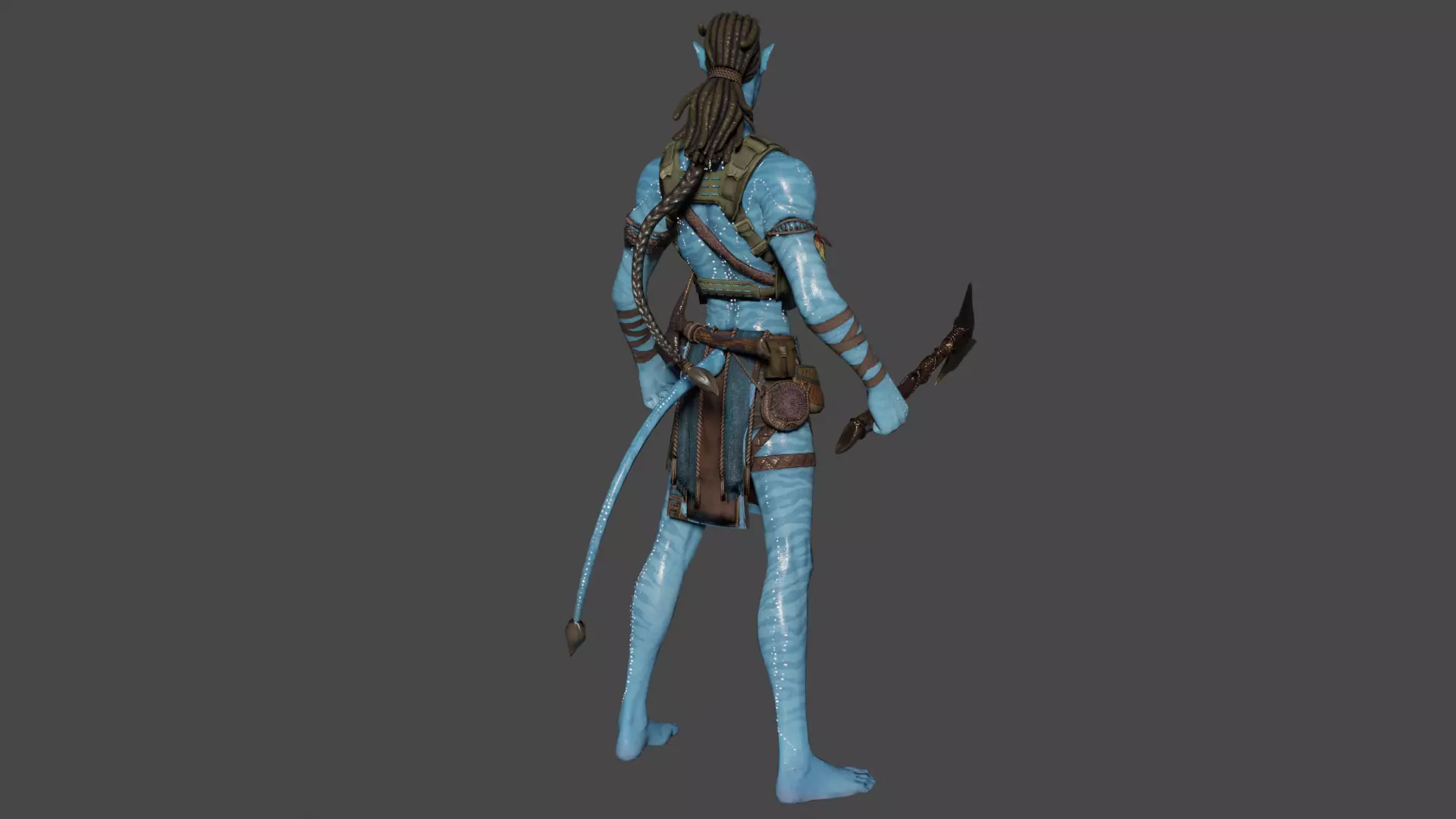 Jake Sully Low-poly 3D model_4