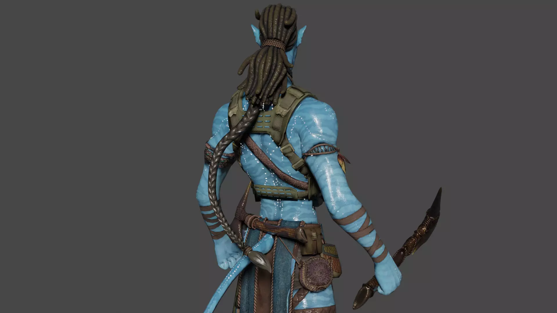 Jake Sully Low-poly 3D model_5