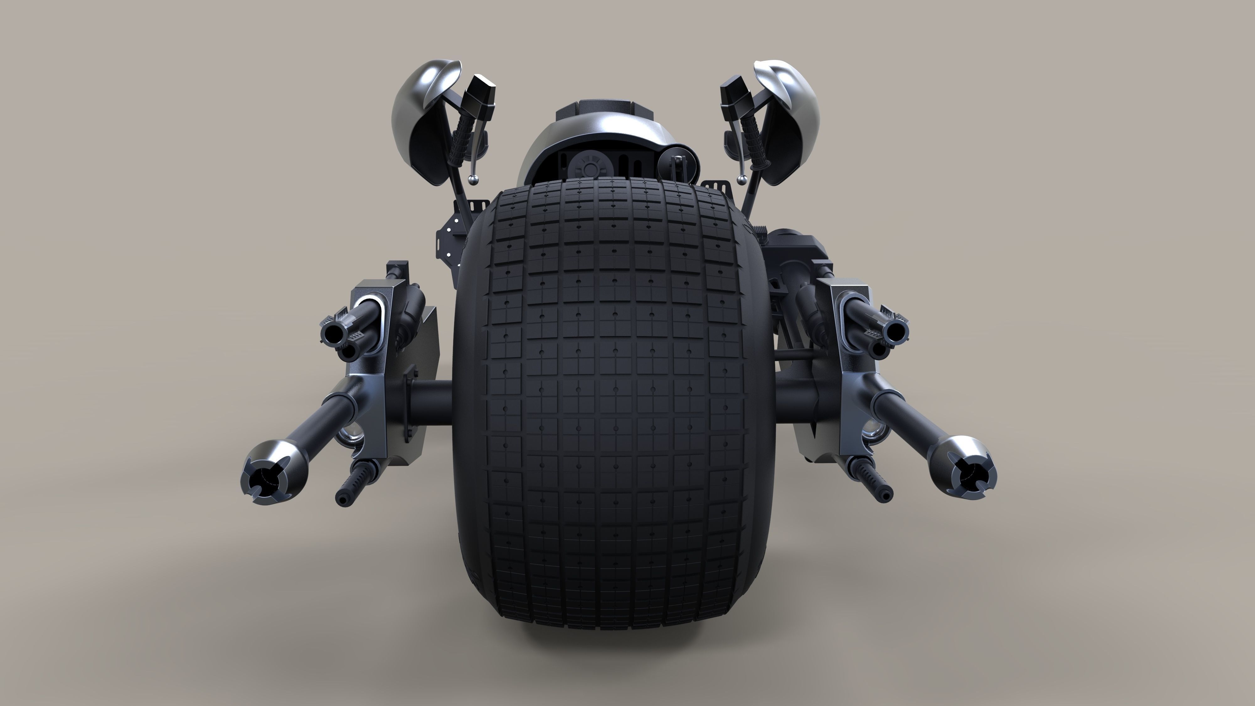 Batpod from The Dark Knight and The Dark Knight Rises 3D model_6