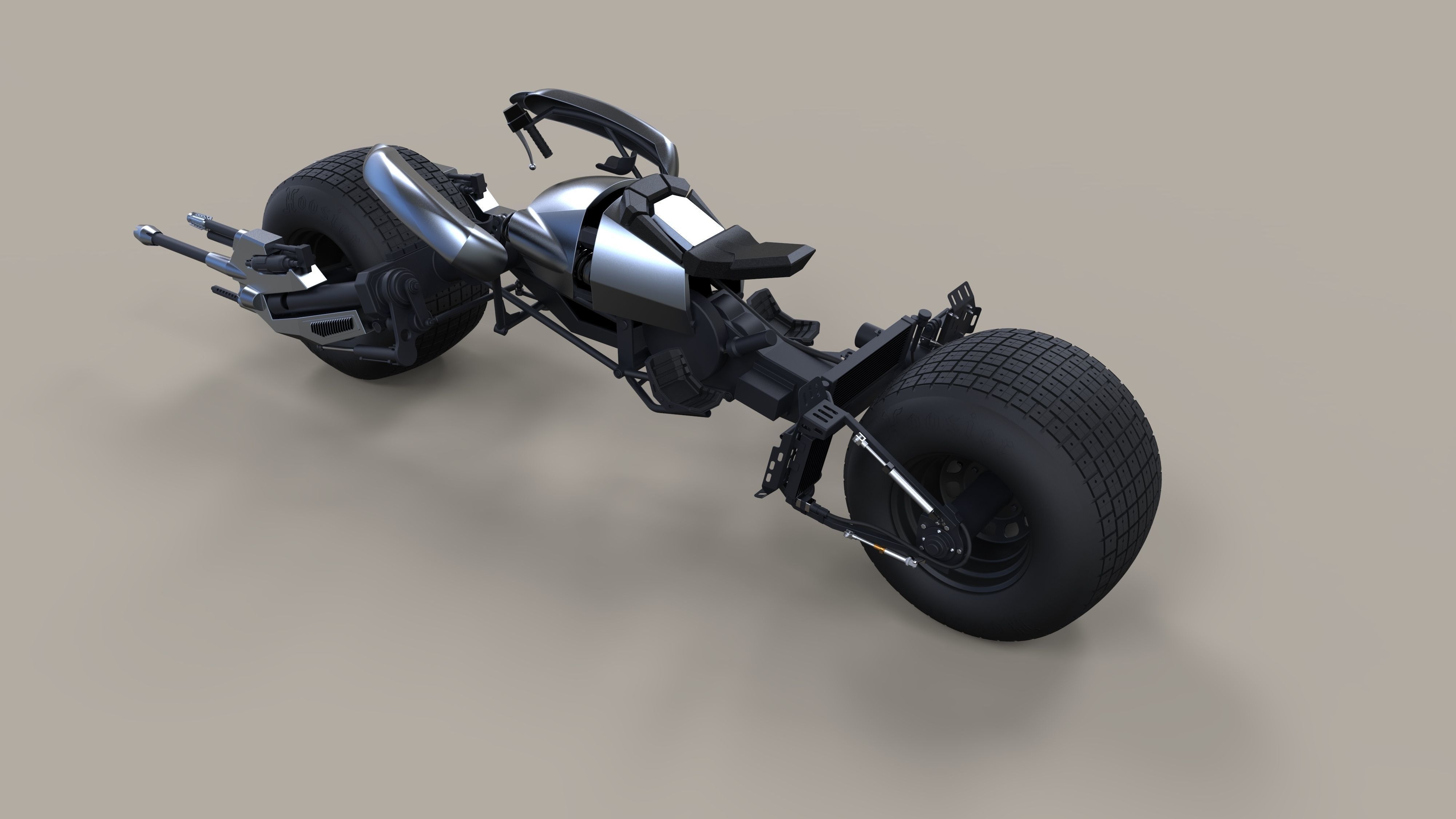 Batpod from The Dark Knight and The Dark Knight Rises 3D model_15