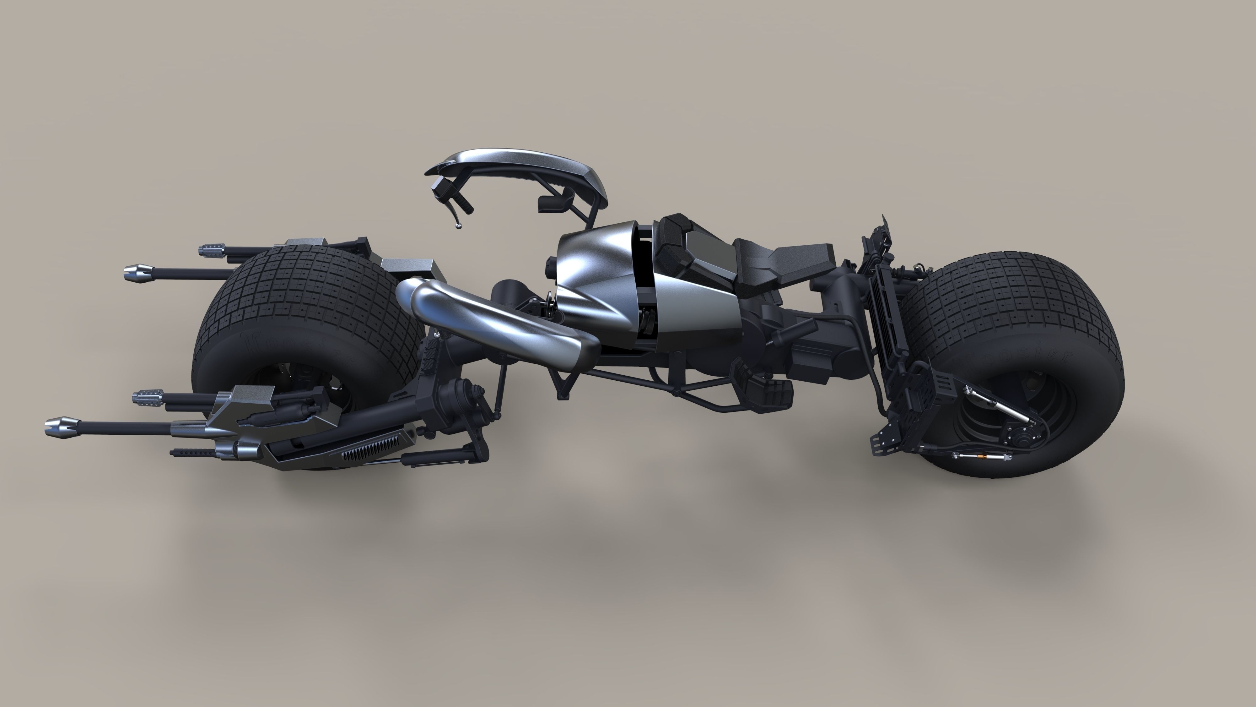 Batpod from The Dark Knight and The Dark Knight Rises 3D model_11
