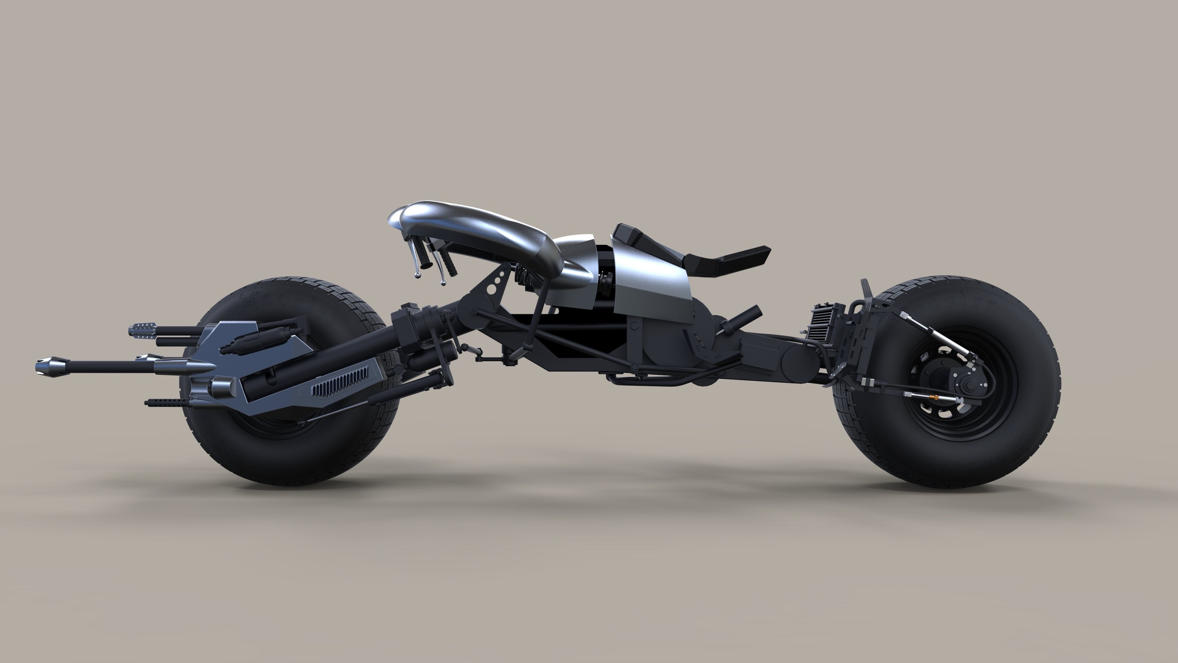 Batpod from The Dark Knight and The Dark Knight Rises 3D model_10