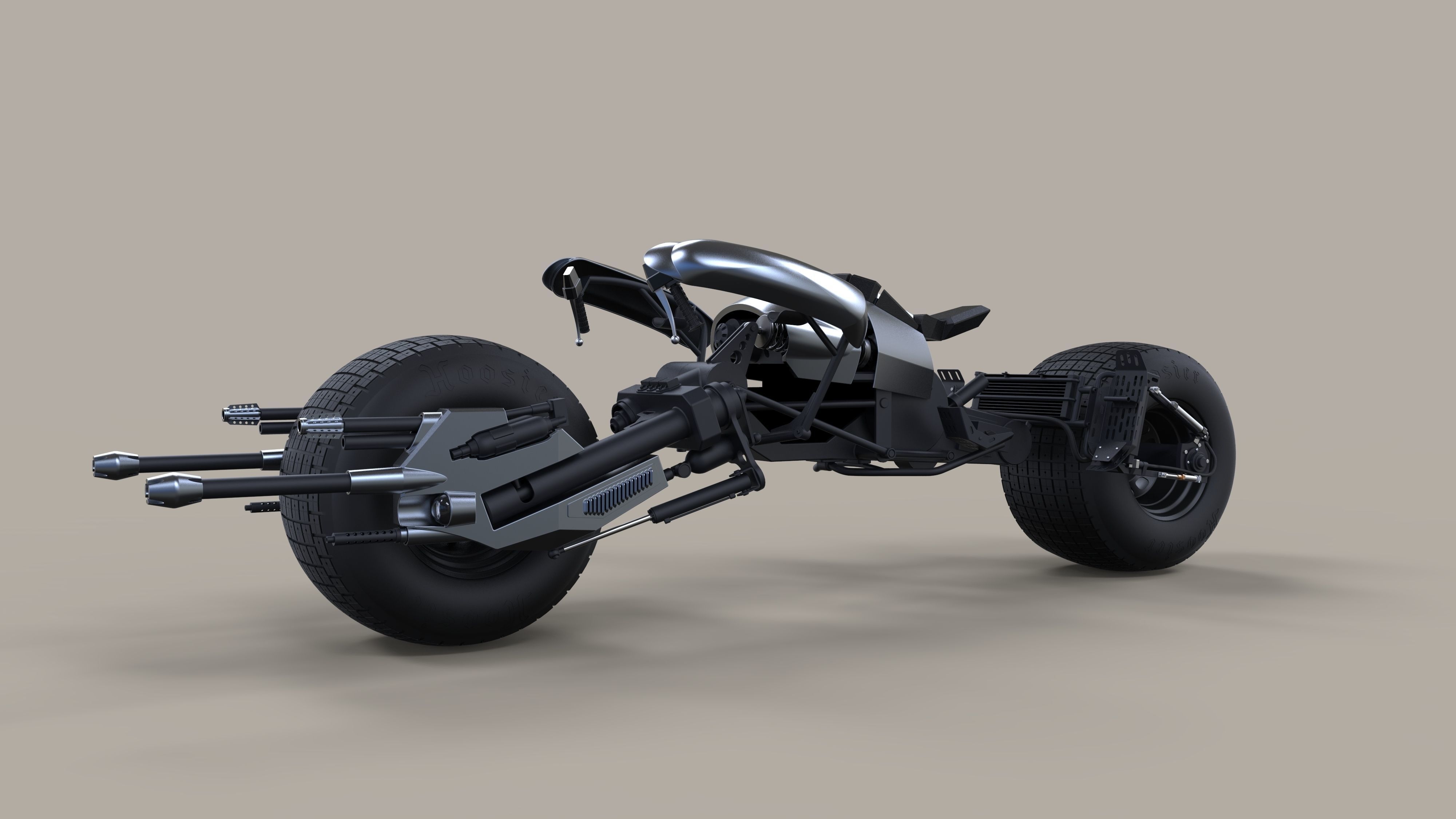Batpod from The Dark Knight and The Dark Knight Rises 3D model_1