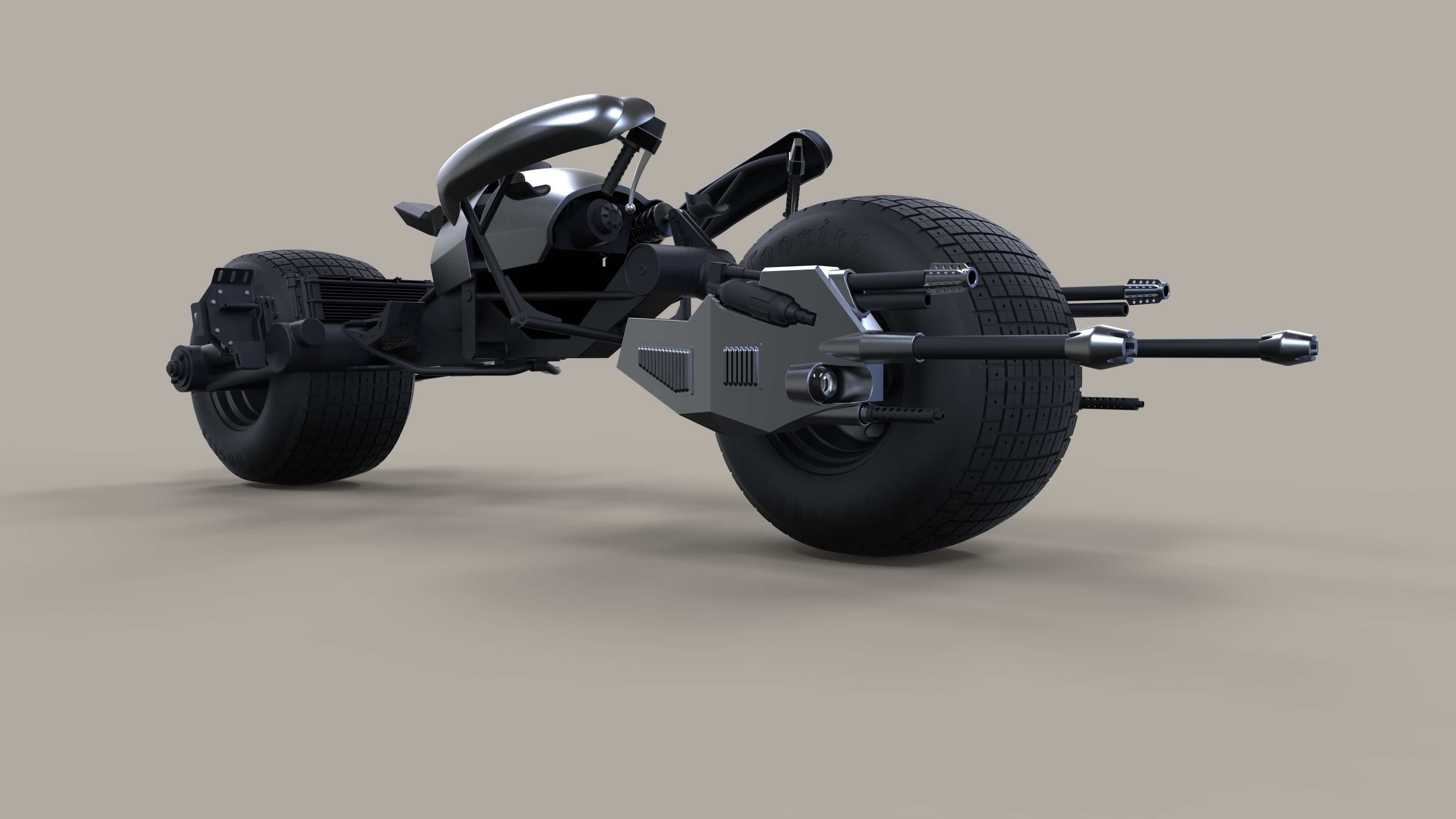 Batpod from The Dark Knight and The Dark Knight Rises 3D model_8