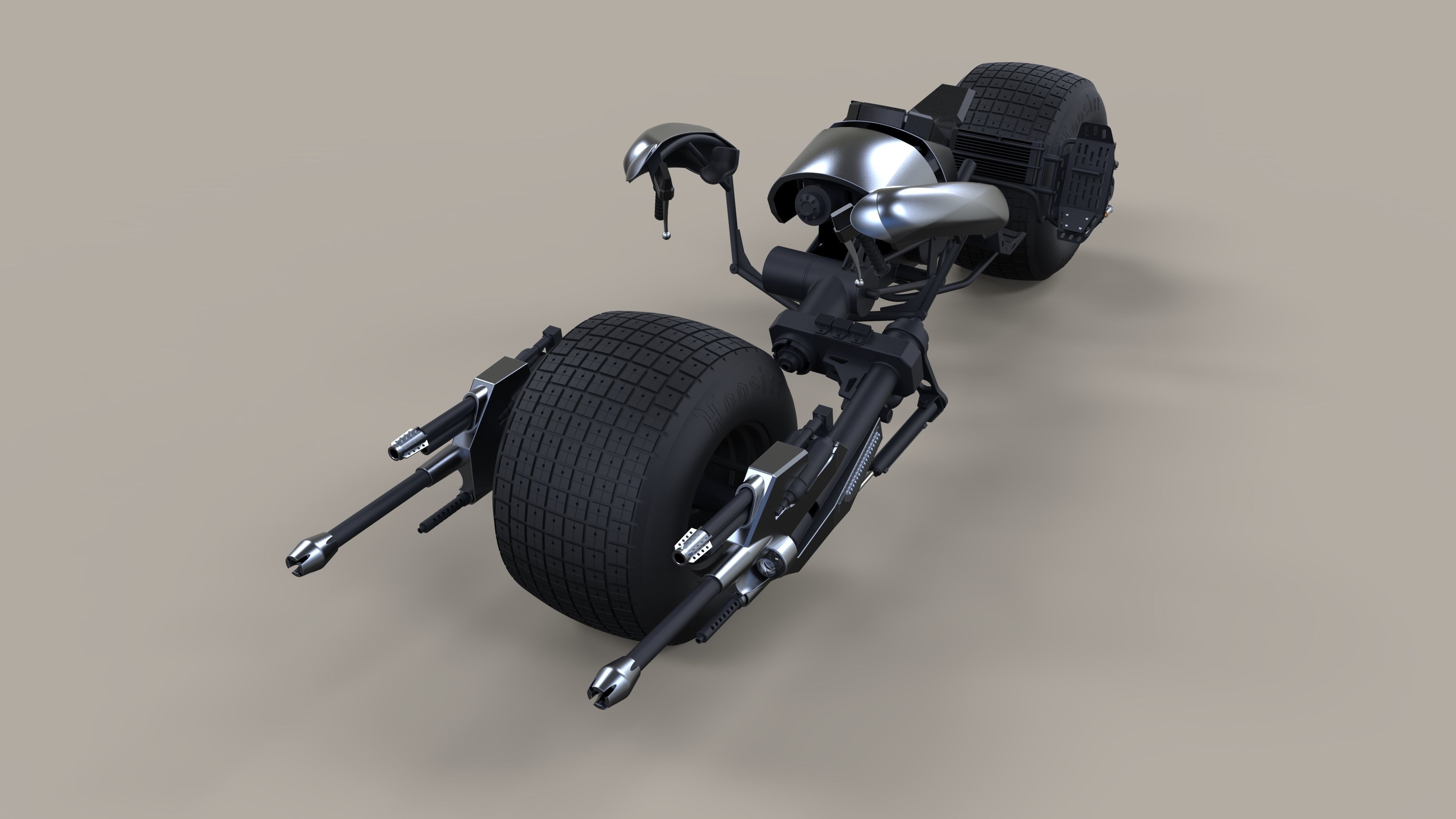 Batpod from The Dark Knight and The Dark Knight Rises 3D model_3