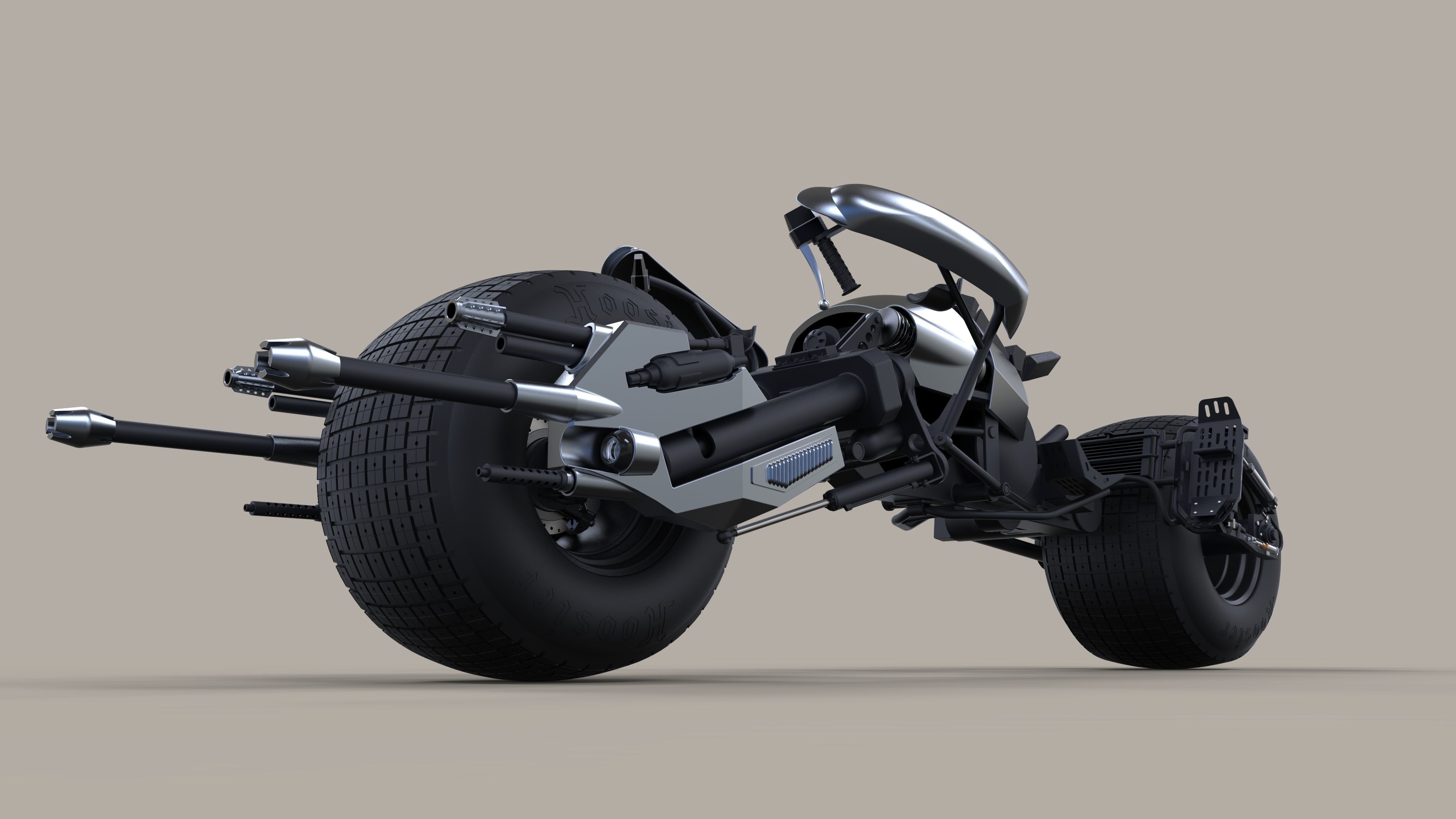 Batpod from The Dark Knight and The Dark Knight Rises 3D model_2