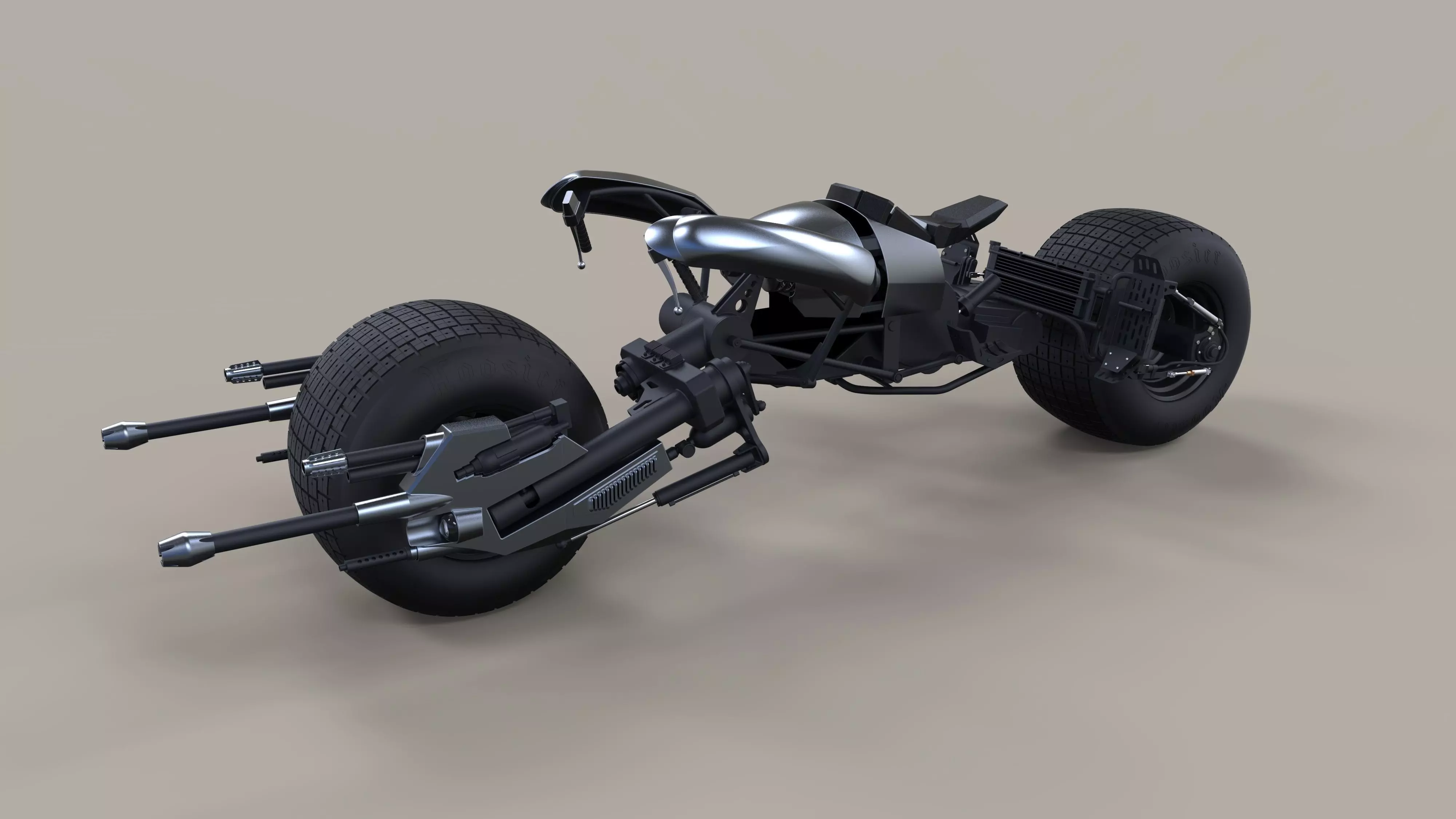 Batpod from The Dark Knight and The Dark Knight Rises 3D model_0
