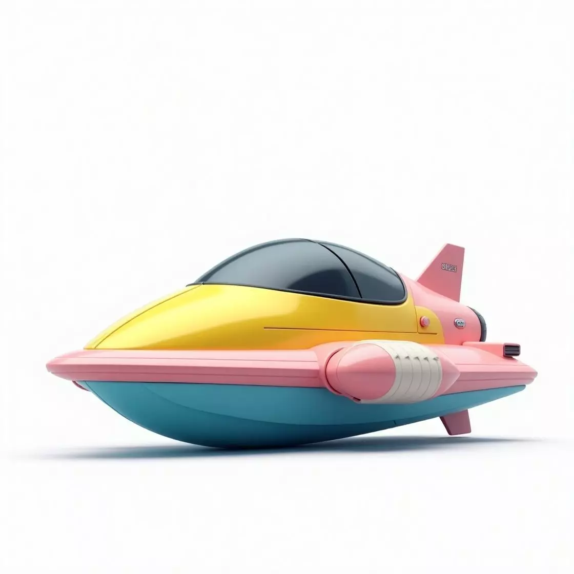 Colorful Cartoon Submarine 3D Model Low-poly 3D model