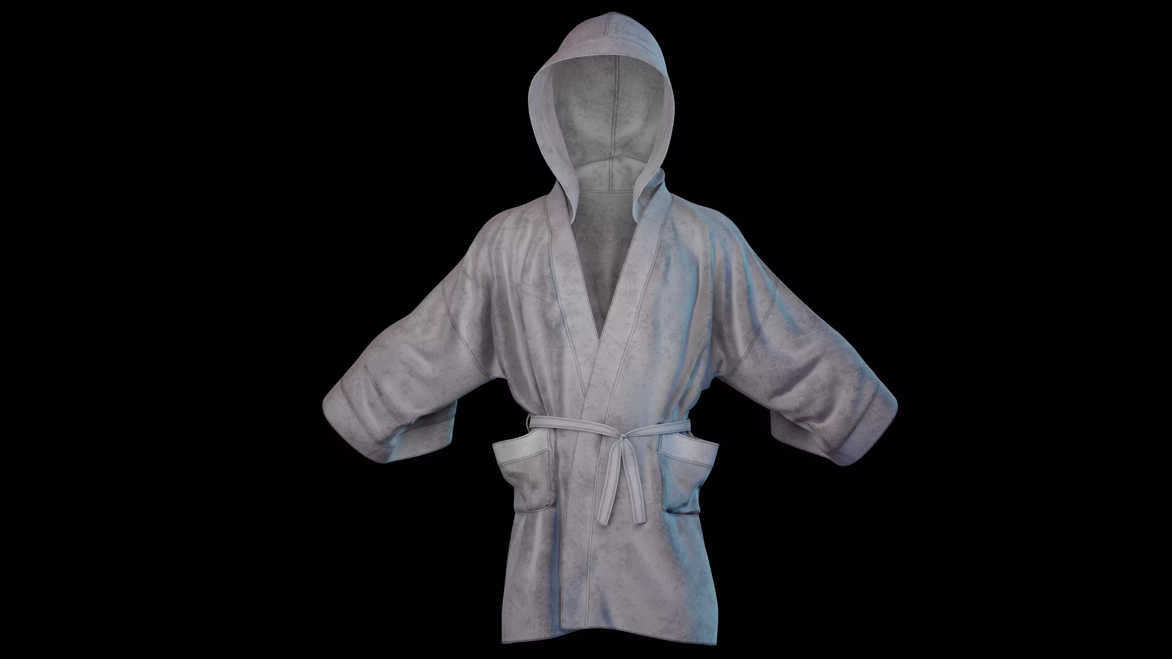 Boxing Robe low-poly Game-ready Low-poly 3D model_14