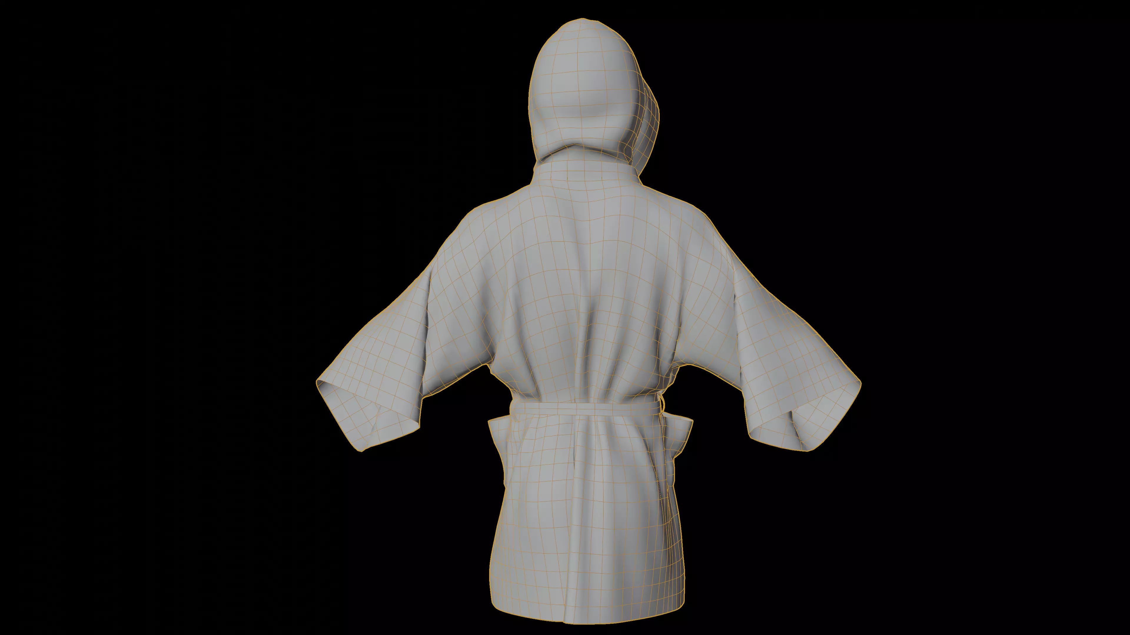 Boxing Robe low-poly Game-ready Low-poly 3D model_12
