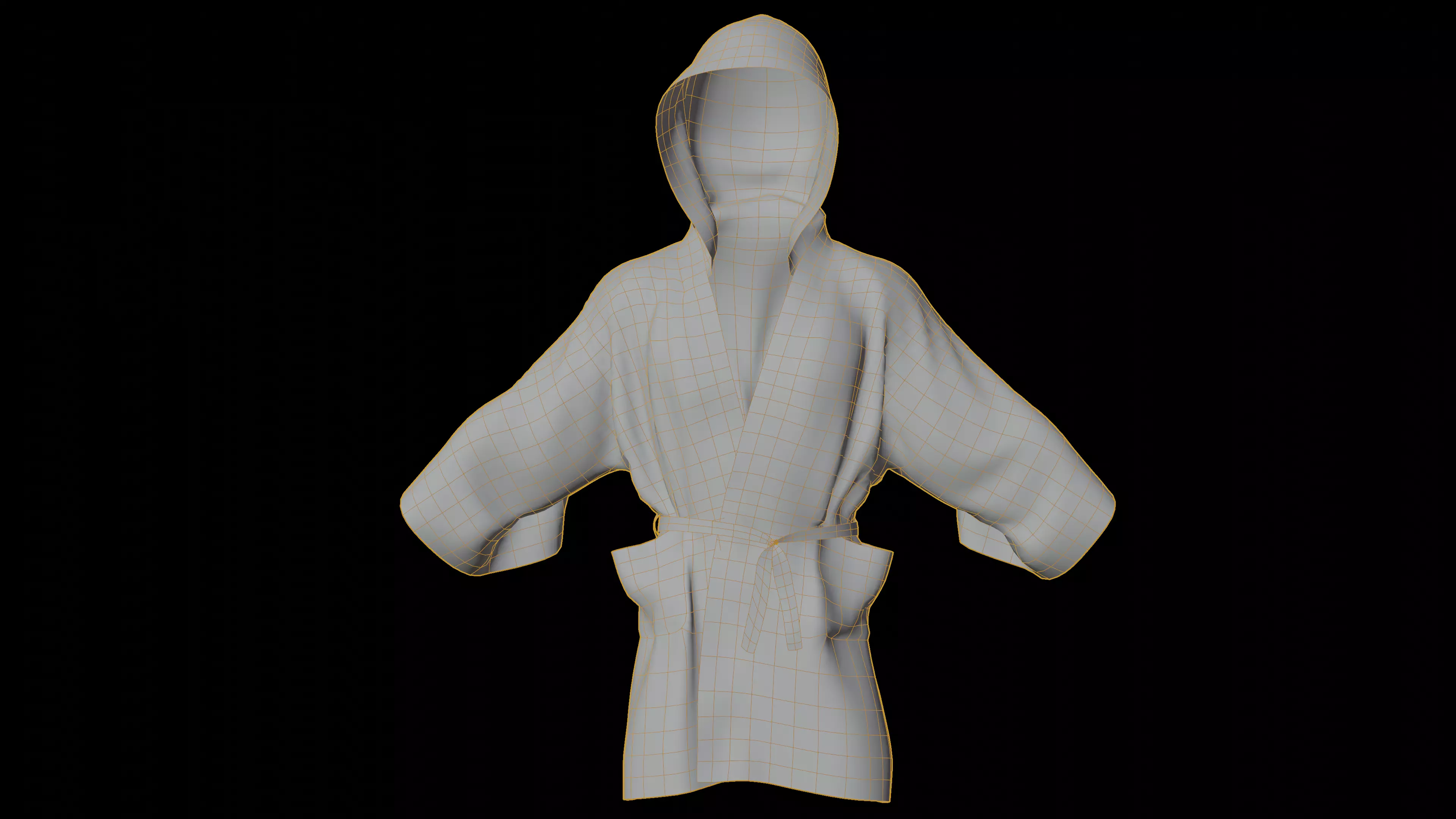 Boxing Robe low-poly Game-ready Low-poly 3D model_13