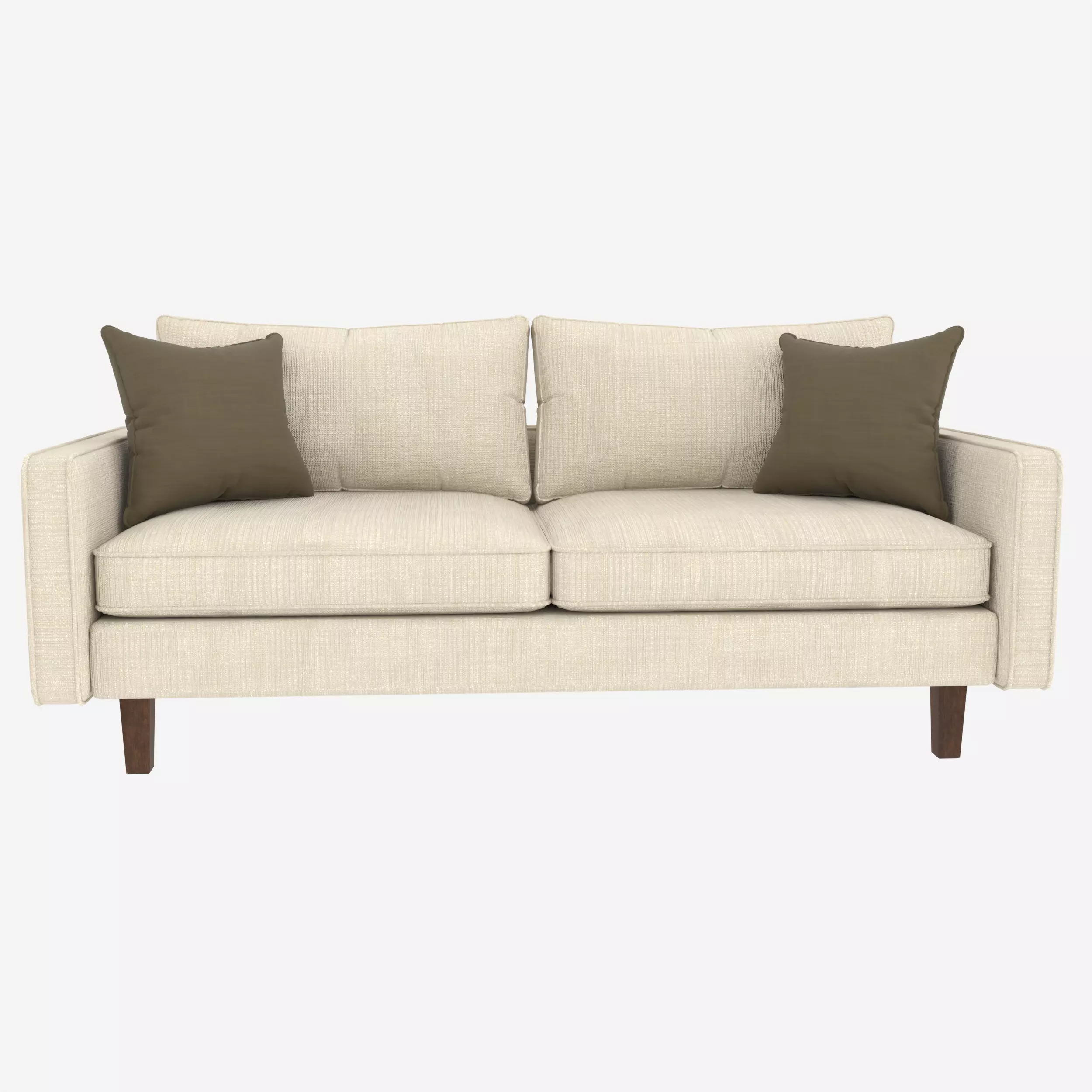 Modern 2-Seater Fabric Sofa 3D model_3