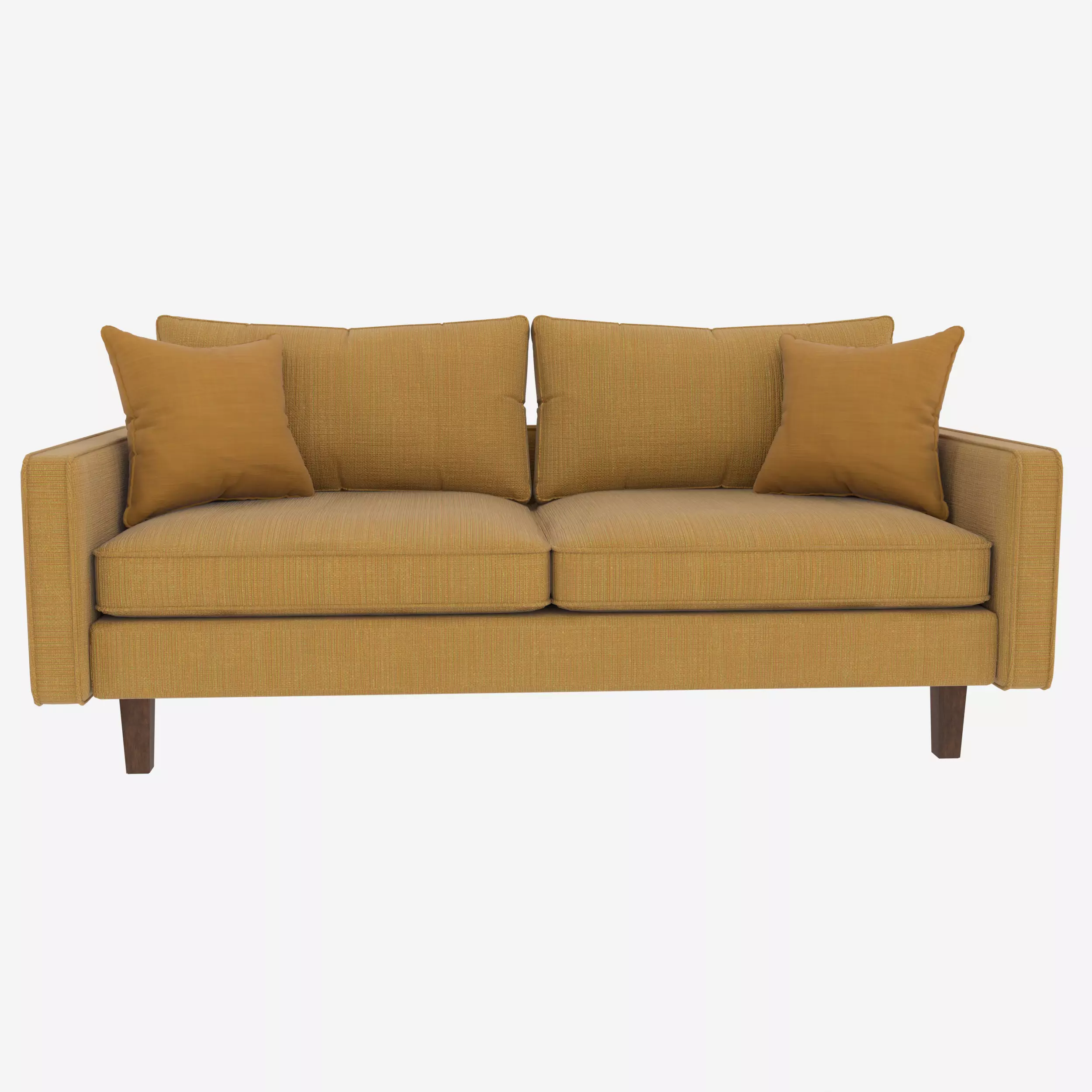 Modern 2-Seater Fabric Sofa 3D model_5