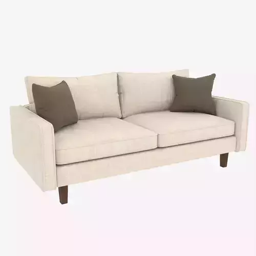 Modern 2-Seater Fabric Sofa