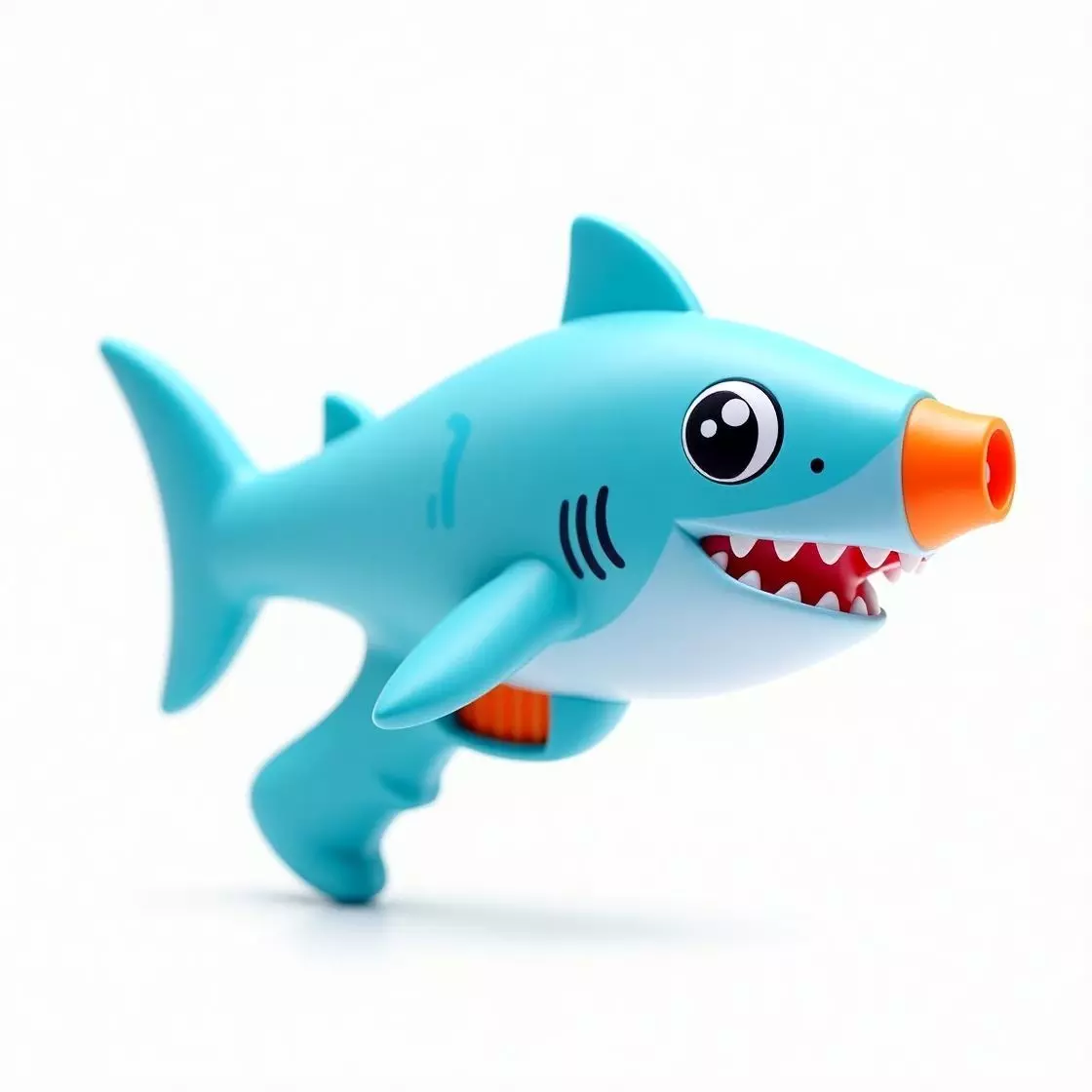 Playful Cartoon Shark Toy 3D Model Low-poly 3D model_0