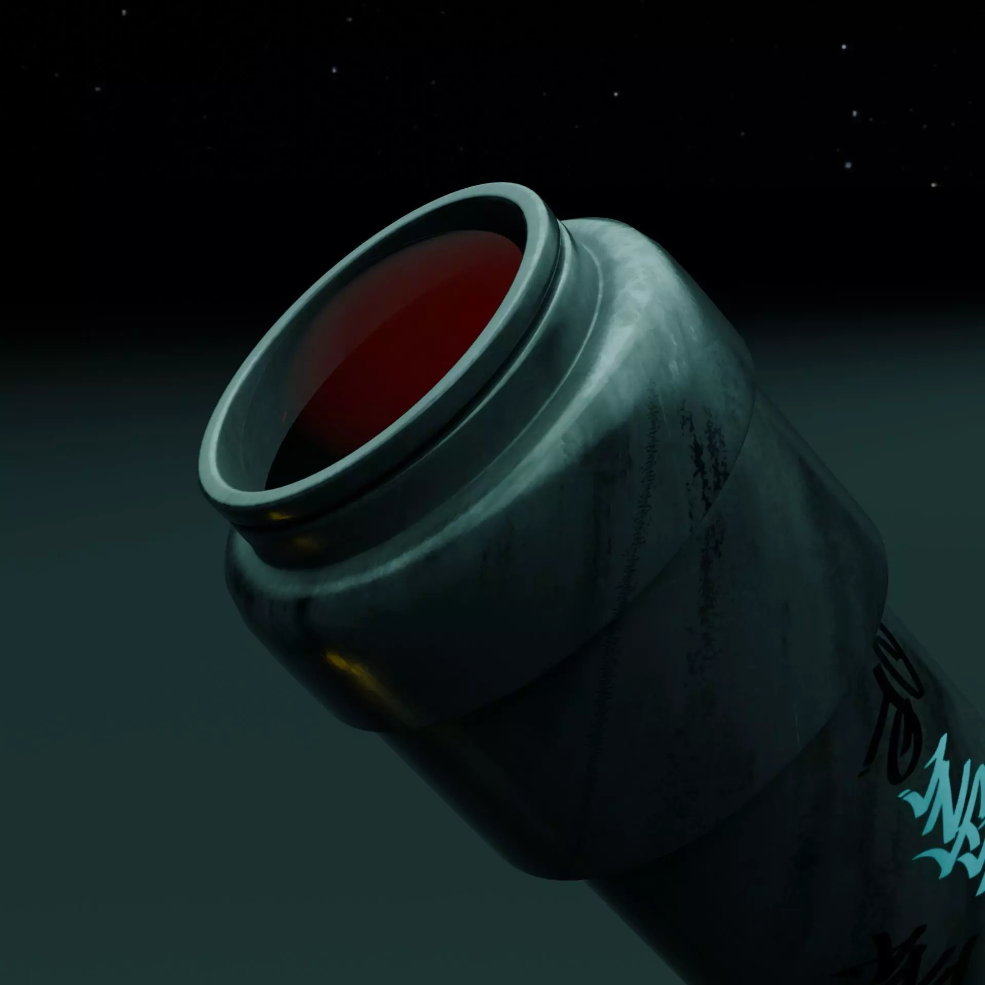 3D Telescope Model with Base and Lamp Realistic Style Low-poly 3D model_1