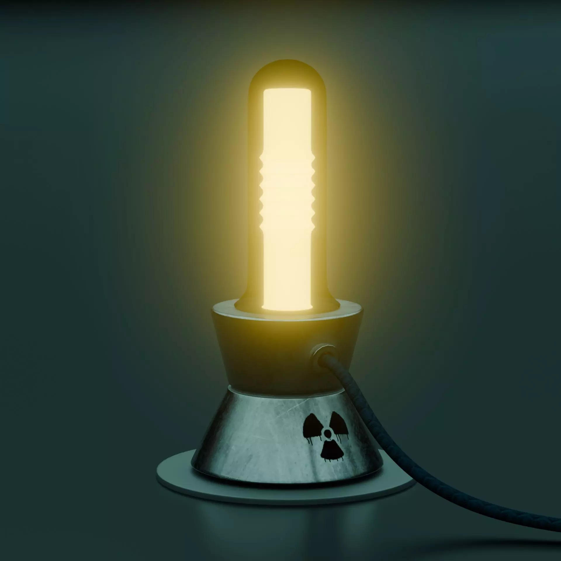 3D Telescope Model with Base and Lamp Realistic Style Low-poly 3D model_8