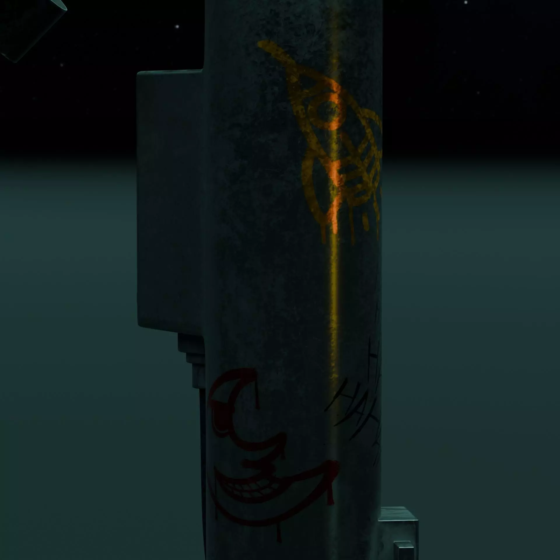 3D Telescope Model with Base and Lamp Realistic Style Low-poly 3D model_7