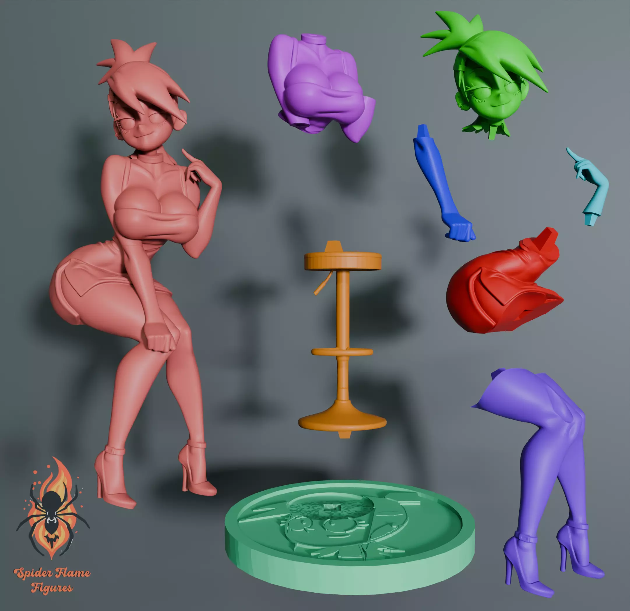 Frankie Foster - Foster Home for Imaginary Friends 3D print model_2
