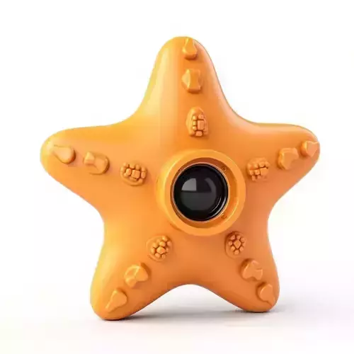 Starfish Camera Design 3D Model Low-poly 3D model