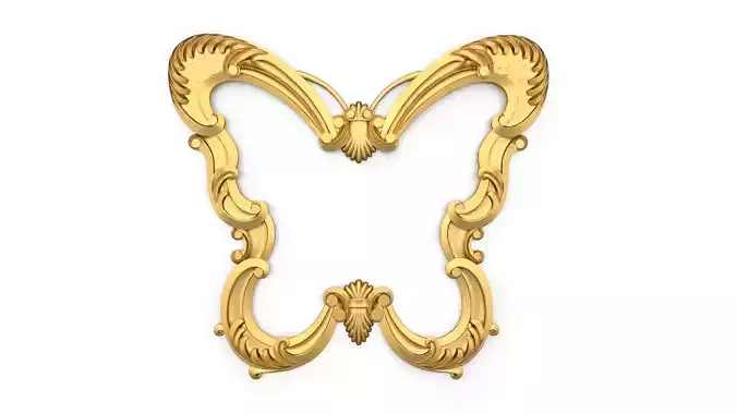 carved frame mirror cnc and 3d printing04 3D print model