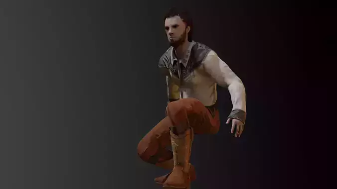 Cowboy Outfit - Lowpoly - GameReady