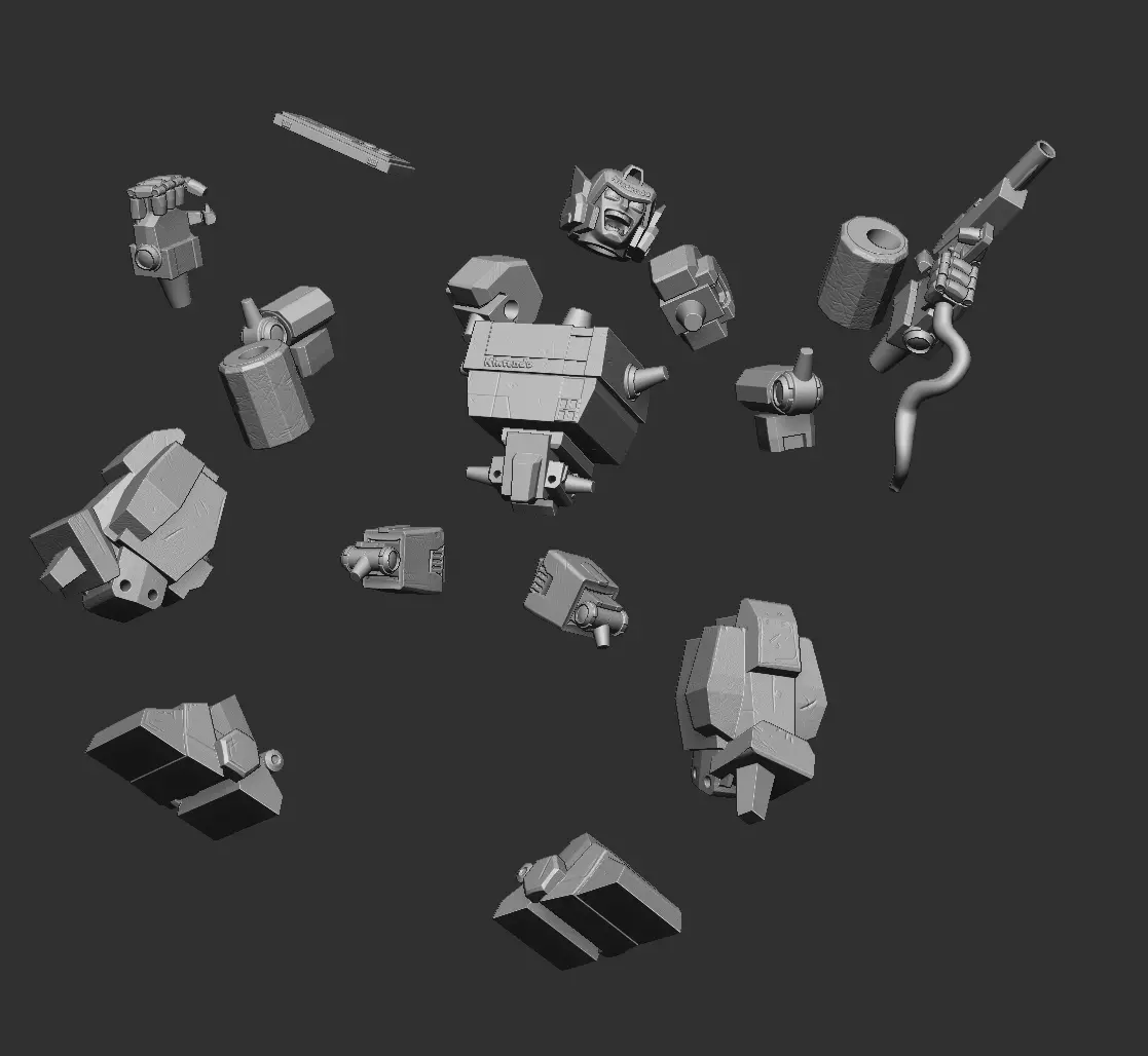 Nintendo Robot transformers mash up  3D model_6