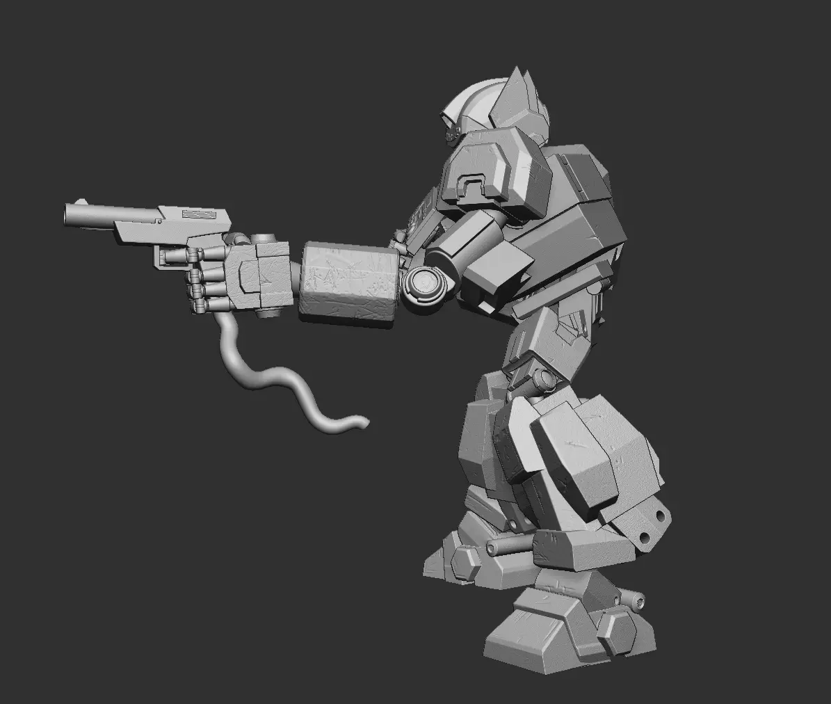 Nintendo Robot transformers mash up  3D model_2