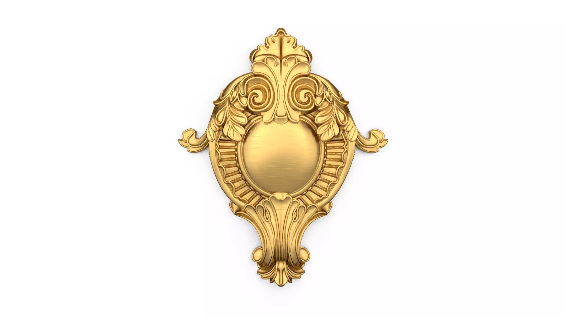 Cartouche classic decorative ornament cnc 3d printing stl 07  3D print model_0