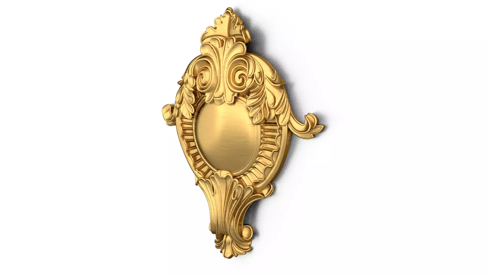 Cartouche classic decorative ornament cnc 3d printing stl 07  3D print model_3