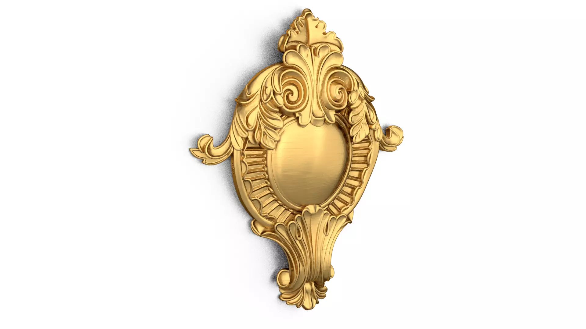 Cartouche classic decorative ornament cnc 3d printing stl 07  3D print model_4