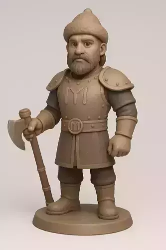 Ertugrul Gazi Alp Stylized Printable Figurine 3D print model