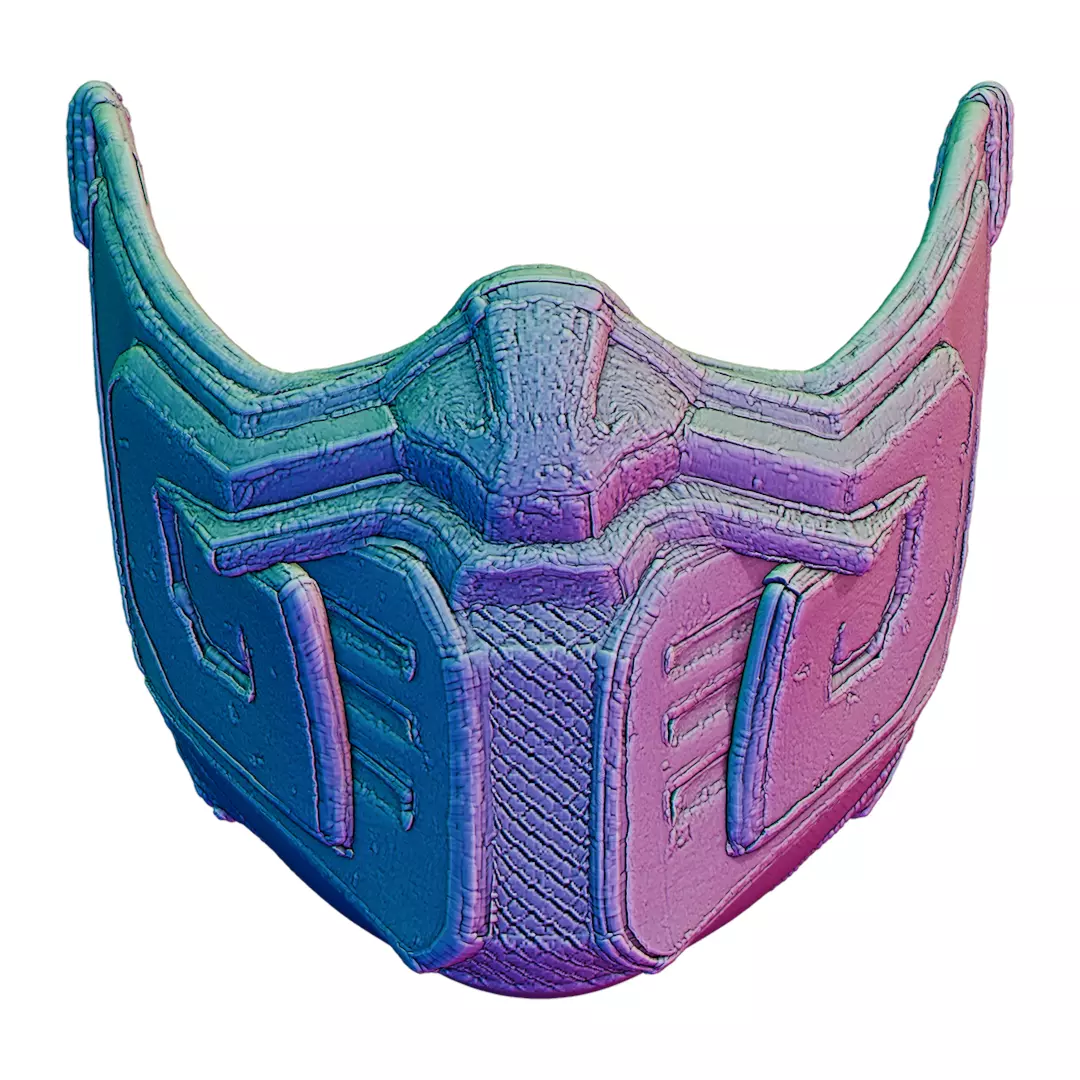 Arctika Whiteout Ultra-Detailed Cyber Rymer Mask 3D print model_2