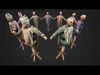 Medieval Wooden Fighting Dummy Mannequin Castle  Environment Low-poly 3D model_1